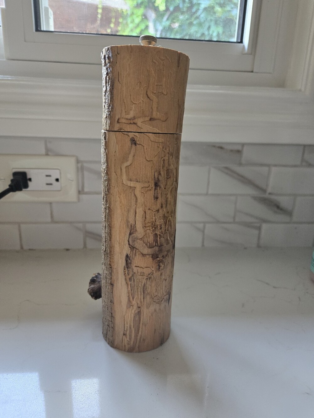 Natural Wood Handcrafted Pepper Mill